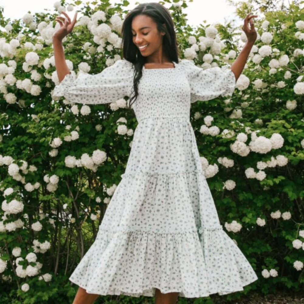 Ivy City Co Madeline Dress (Blue)